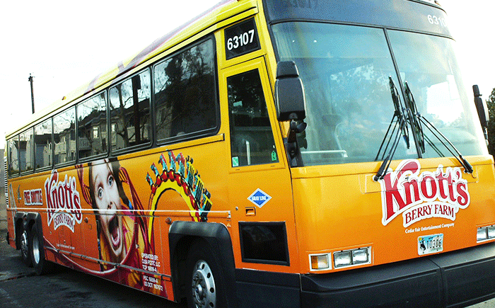 Knotts Berry Farm Bus Wrap